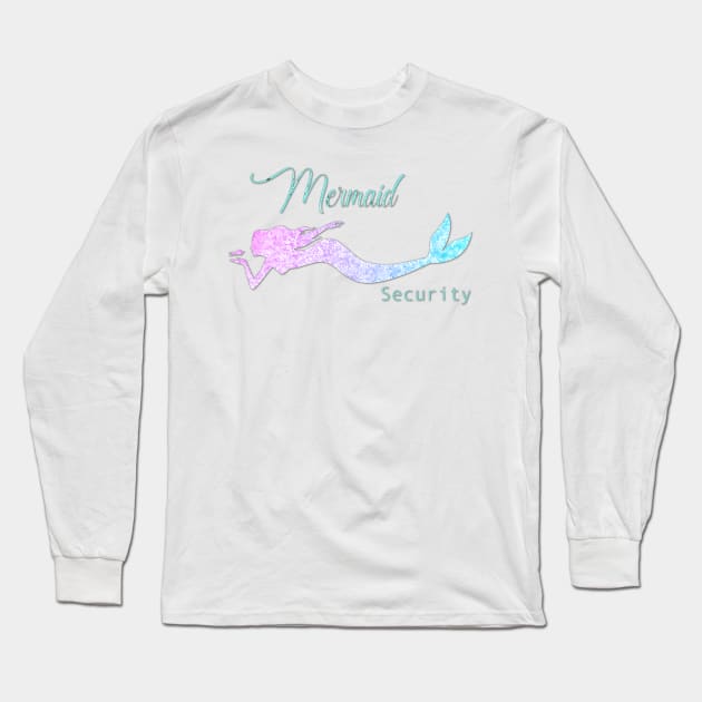 Mermaid Security Long Sleeve T-Shirt by Hispaniola-Fineart